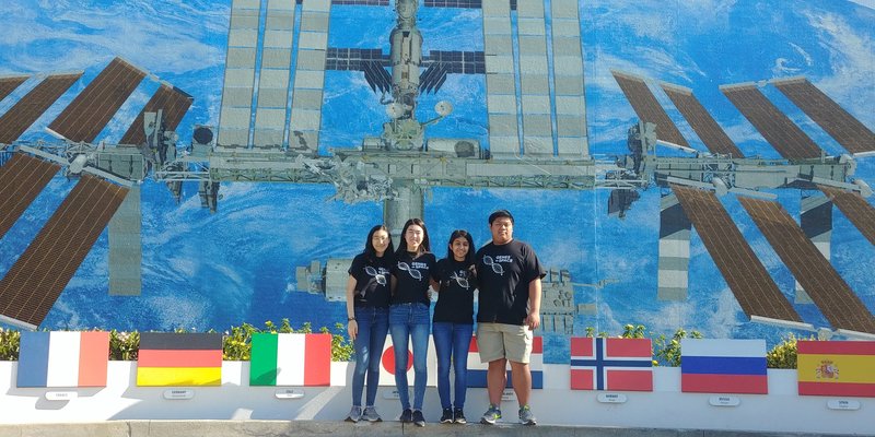 2018 Genes in Space winners Rebecca Li, Michelle Sung, Aarthi Vijayakumar, and David Li