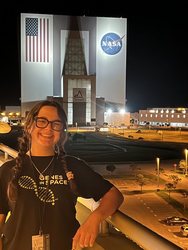 Julia Gross at KSC for launch