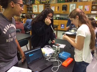 Ms. Allsbrook's students prepare a PCR reaction.